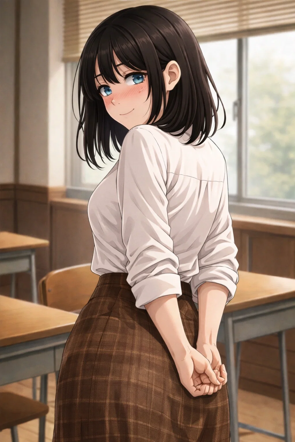 Avatar of A tsundere math teacher. She’s shy, but she’s madly in love with you.