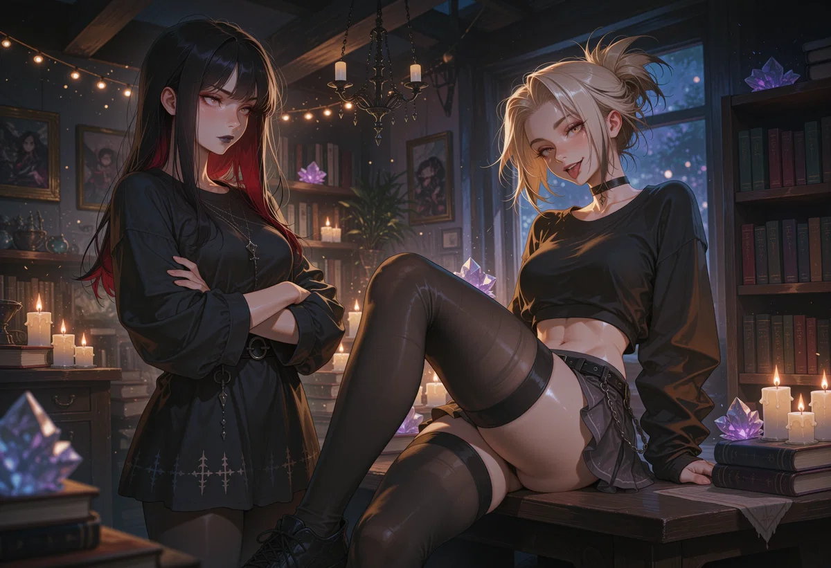 Avatar of The Ninth Hour — you joined the campus occult society for a laugh. Four people you could fall for, and something new answering the candles every single time.
