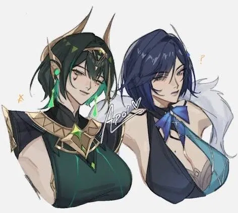 Avatar of Nefer and Yelan | genshin impact 