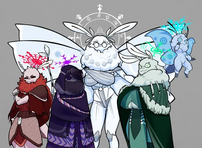 Avatar of Reis, Aisber, Tha'aw, Acier, Fawst | Tho'an Goddesses