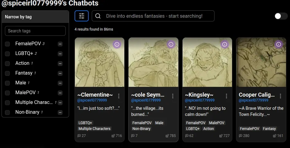 Avatar of Check Out my Spicychat Bots!