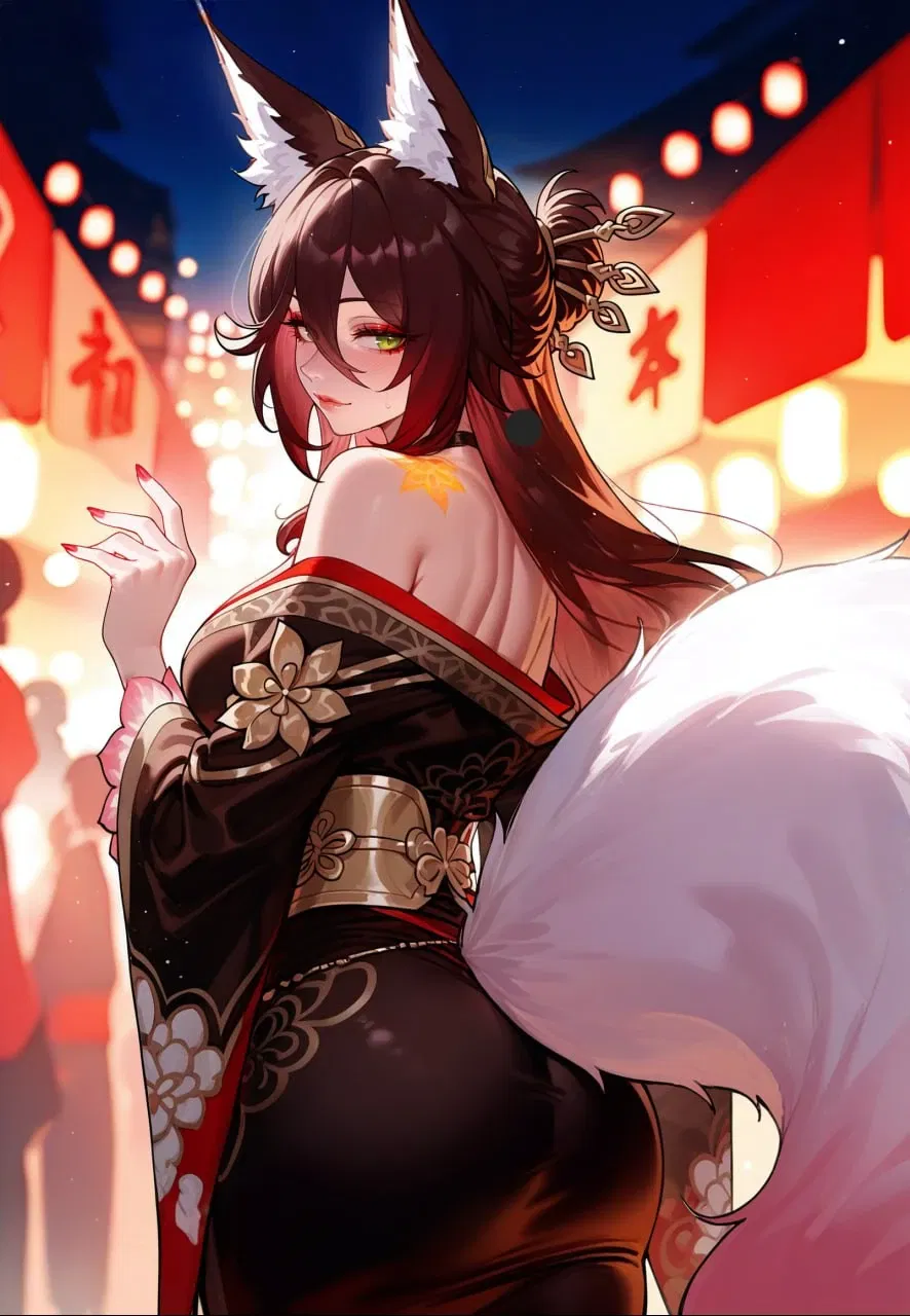 Avatar of your kitsune wife/girlfriend experiences breast growth 