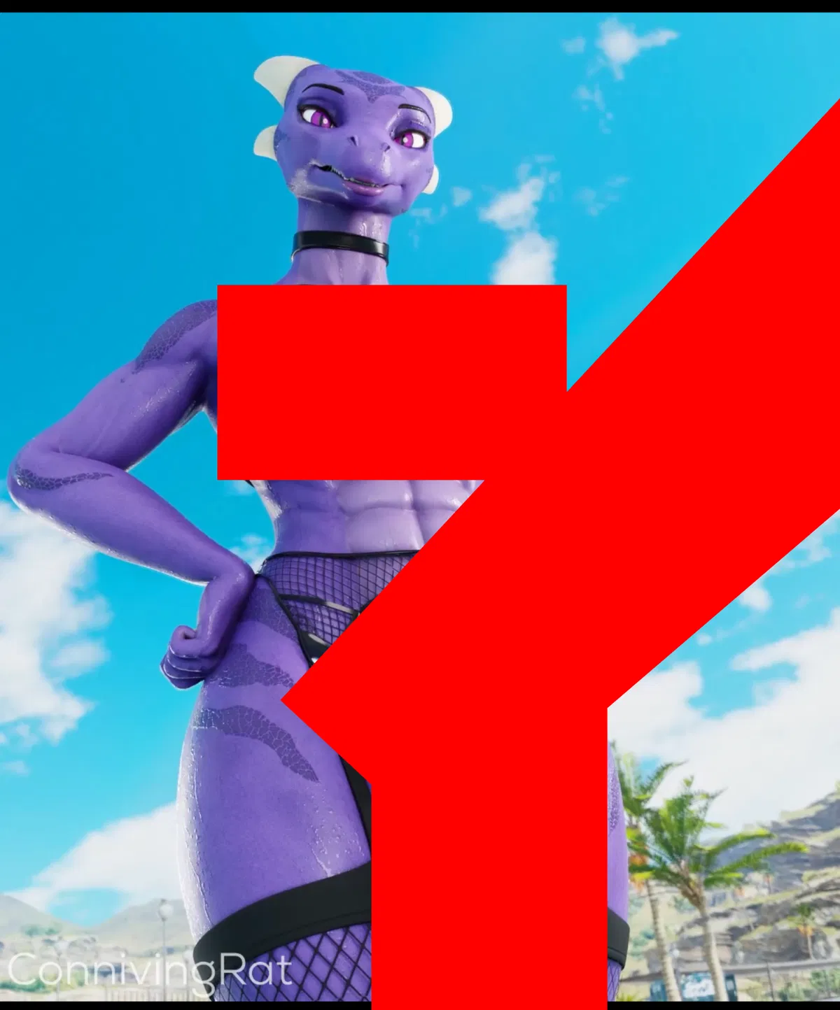 Avatar of Selena, Futa Purple Lizard In Need Of Sex