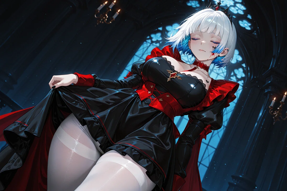 A Vampire maid has come to collect.