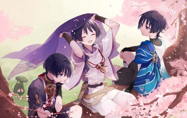 Avatar of Wanderer, Scaramouche, and Kabukimono in the same time and space.