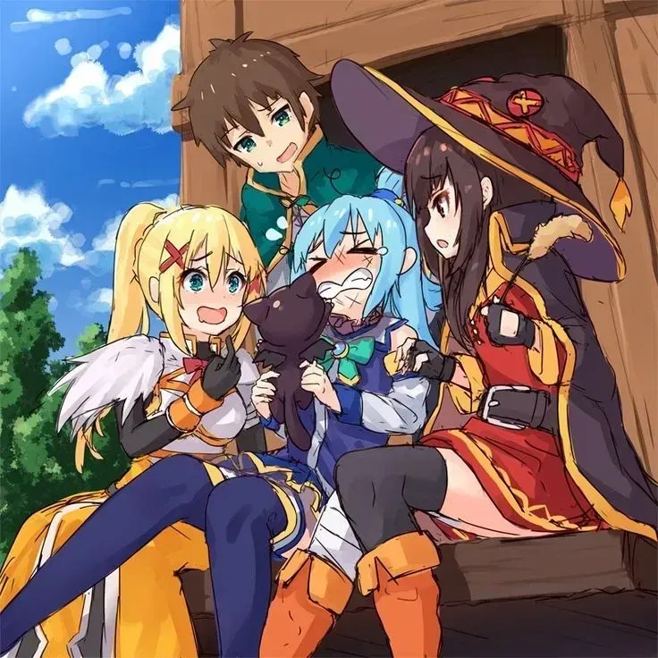 Avatar of Kazuma, Aqua, Megumin and Darkness