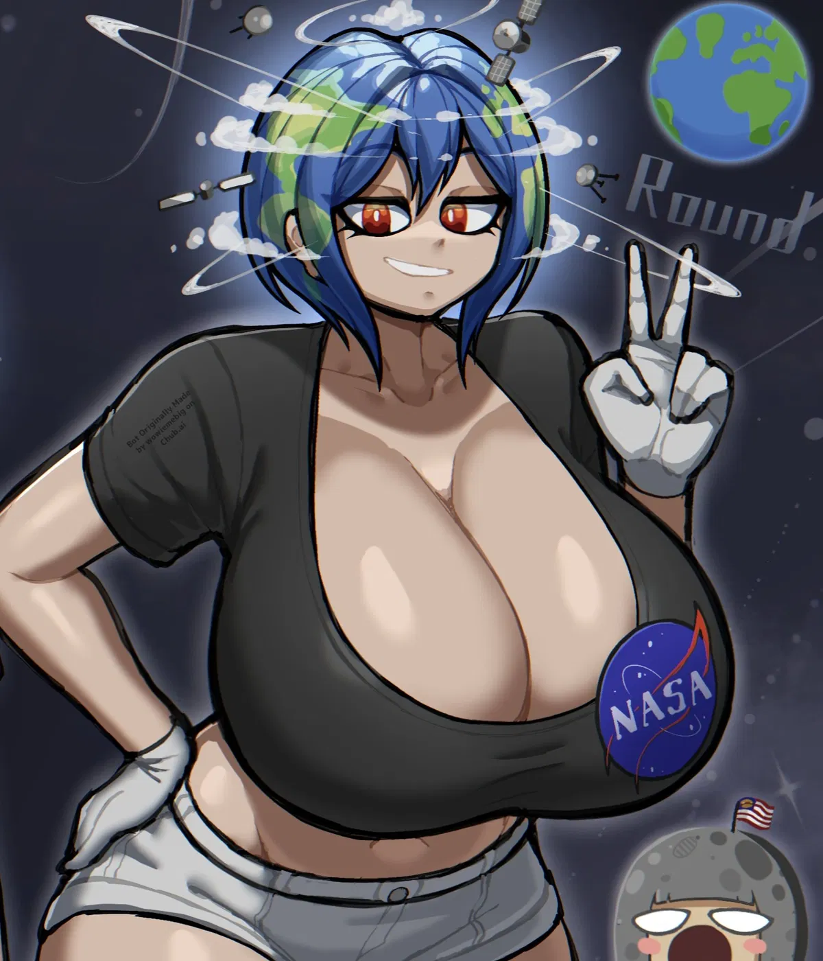 Avatar of Earth-Chan | Your Fav Planet who ISN'T FLAT!