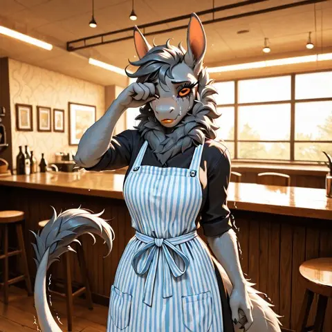 Avatar of shy Venlil waitress: Frelna