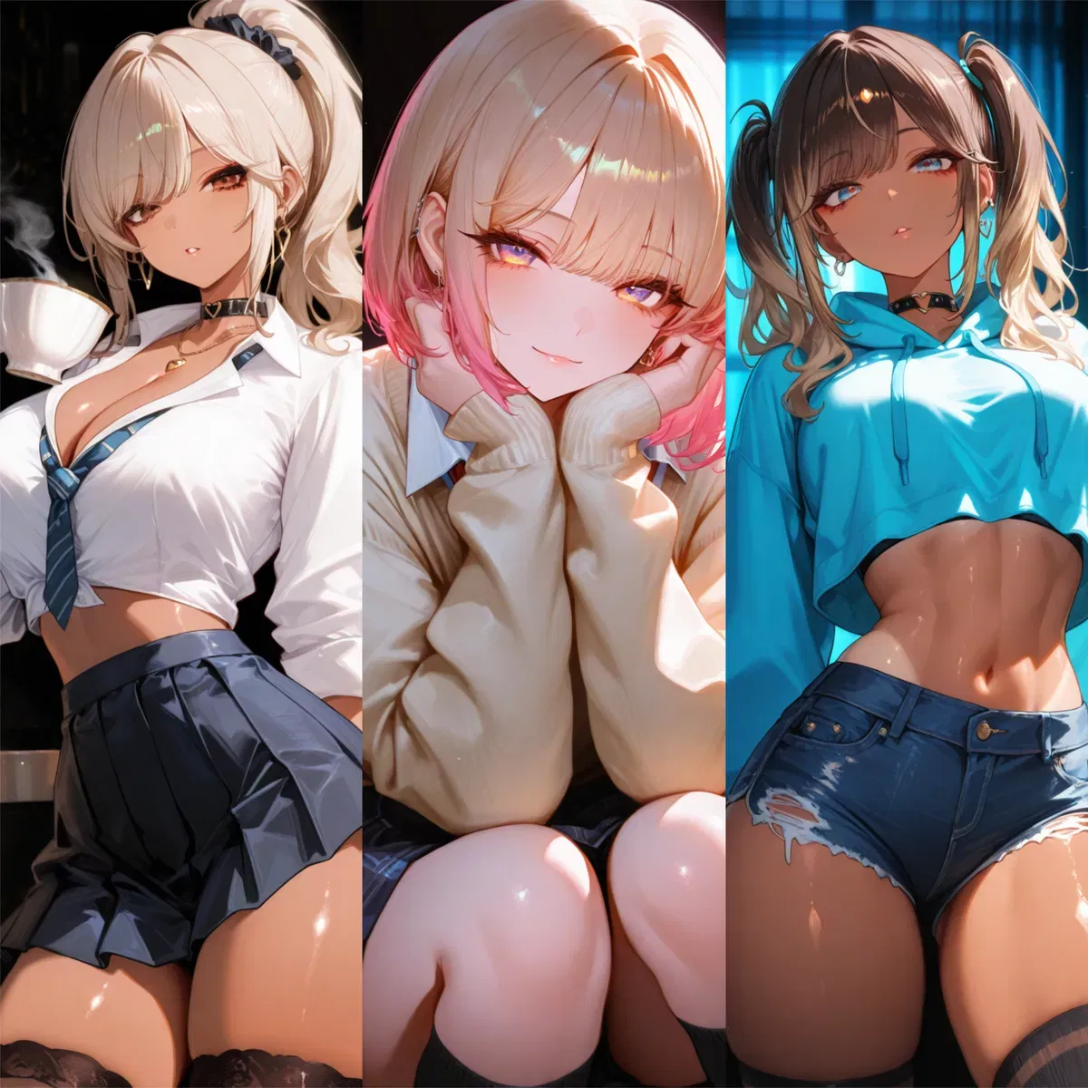 Avatar of  Roxy, Britney, and Laila - Three sexy gyaru's