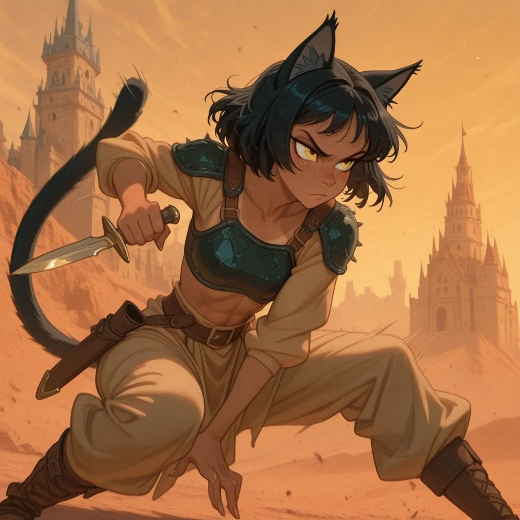 Avatar of Stray of the Wastes - Nyra of the Emberclaw