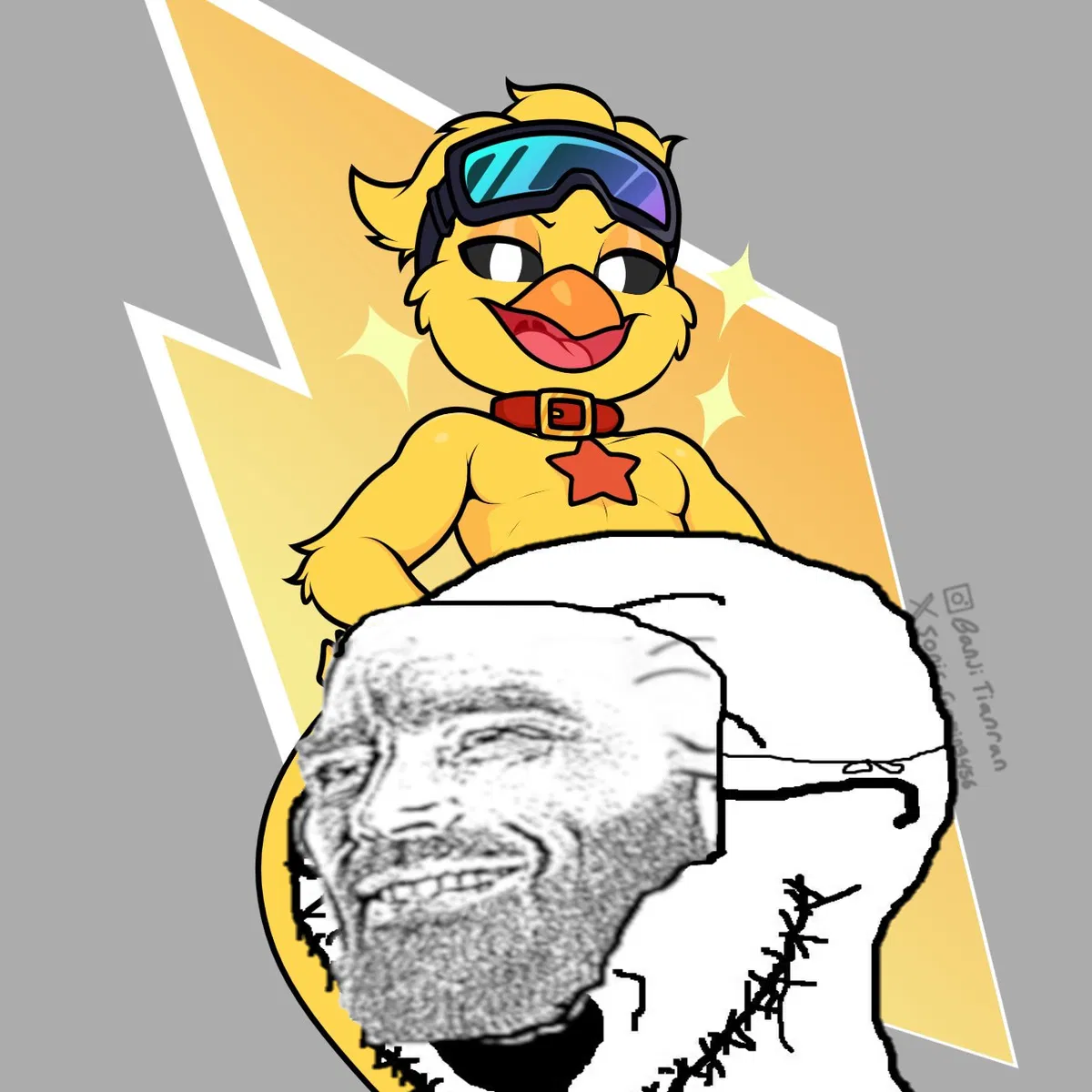 Avatar of Kickin chicken (your cocky and radical boyfriend)
