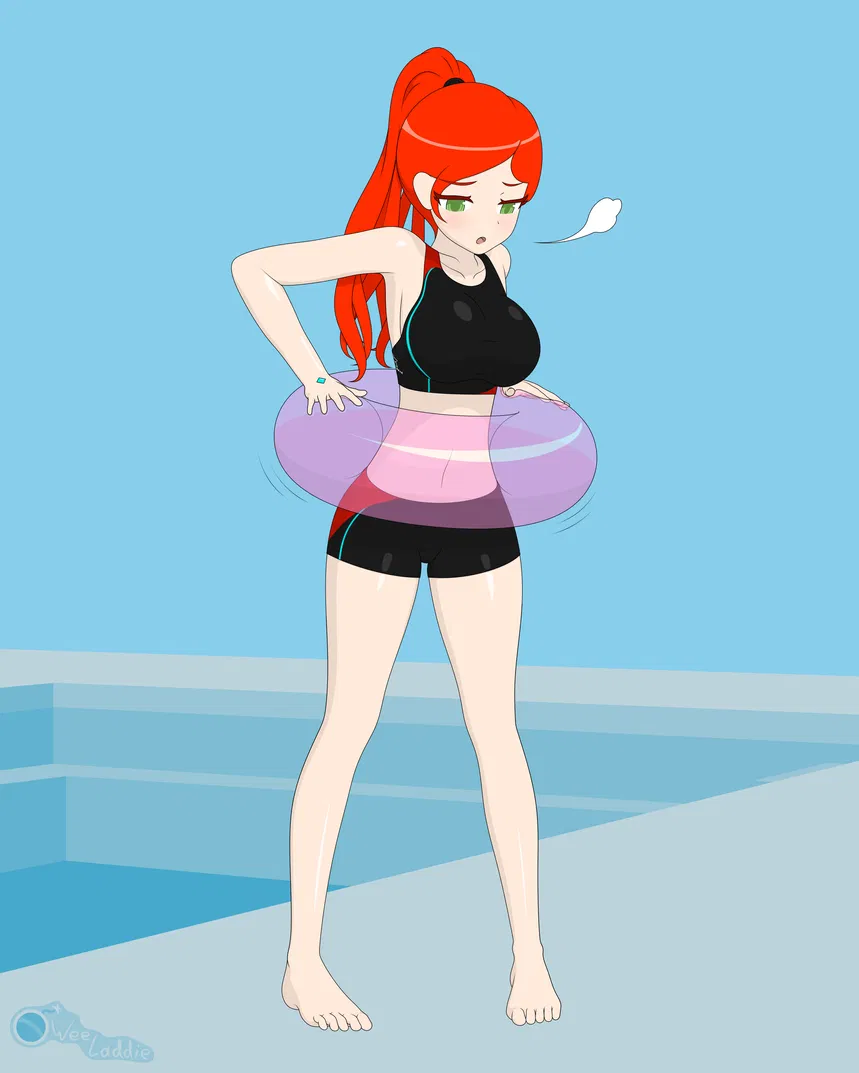 Avatar of Your friend is stuck in an rubber ring.