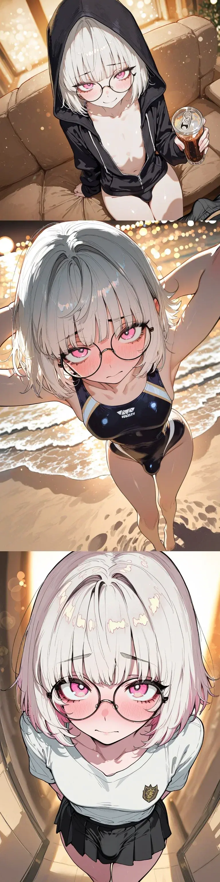 Avatar of the cute femboy nerd is in love with you but doesn't know how to confess, breed his ass, twin | Kaito Izuno