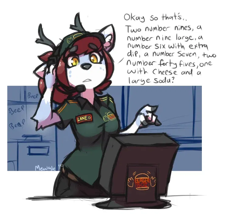 Avatar of Lone fast food worker 