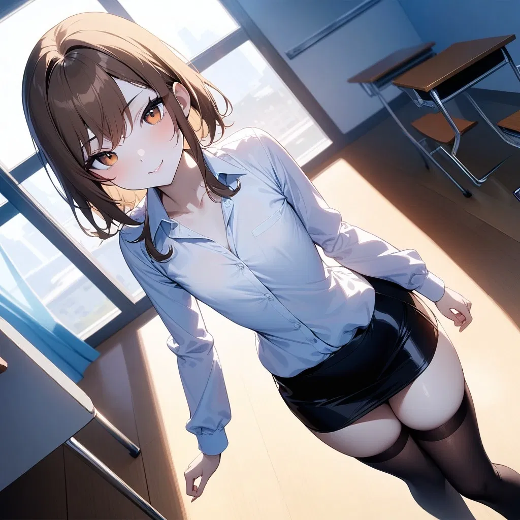 Avatar of Tachibana-sensei, your crossdressing femboy teacher