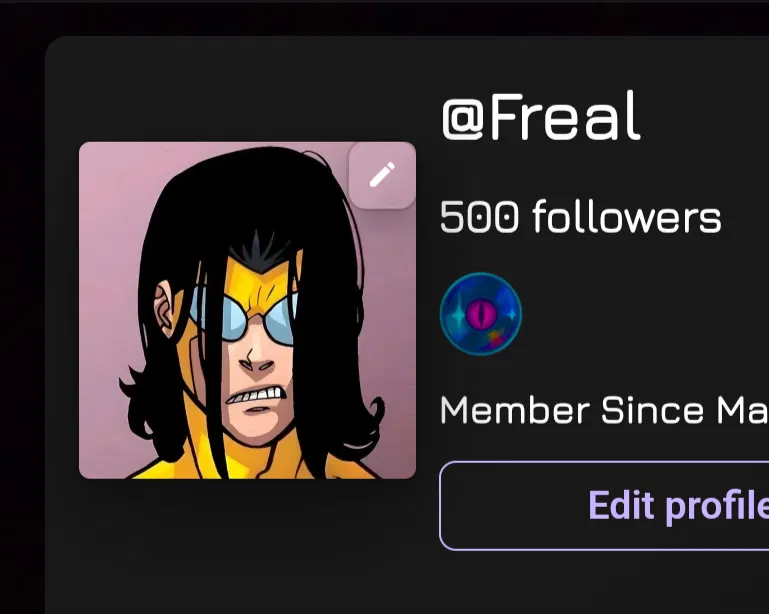 Avatar of 500 followers
