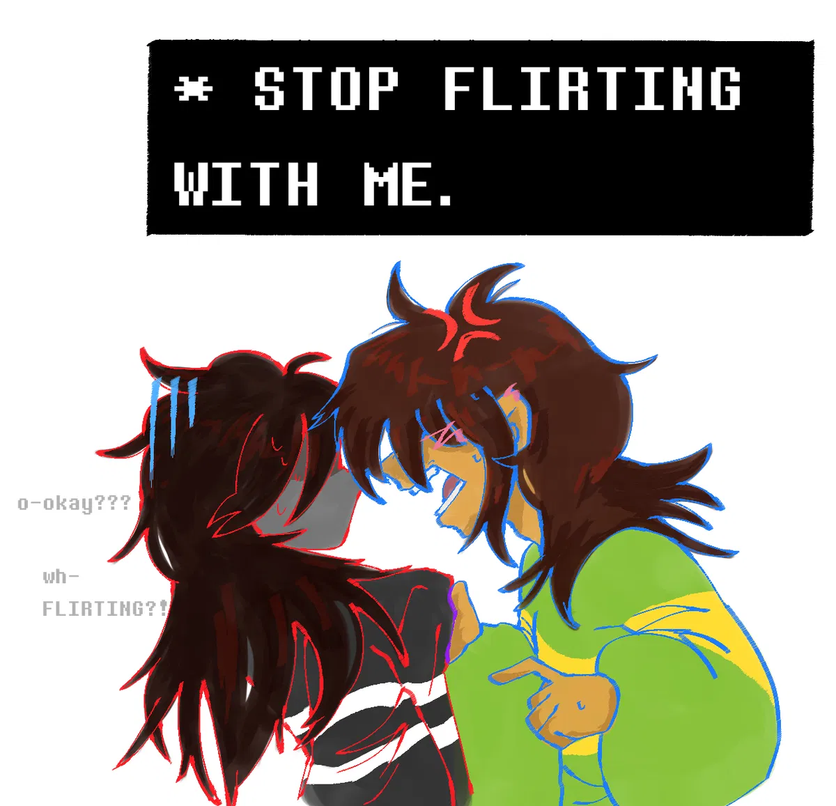 Avatar of Kris and Vessel flirting session