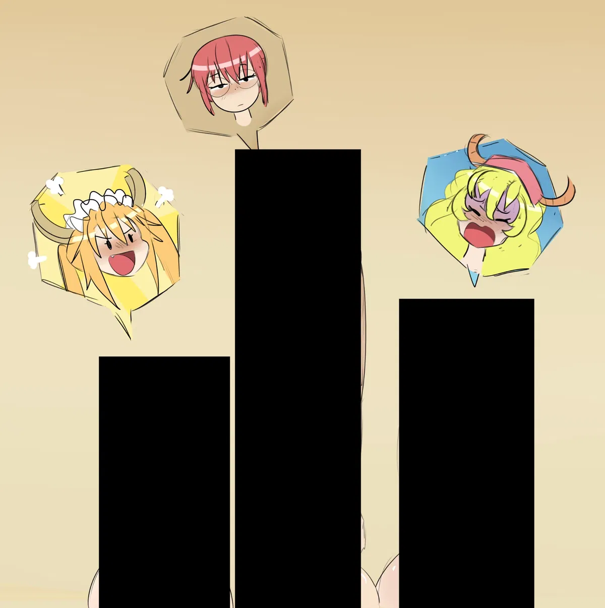 Avatar of Futa kobayashi, Tohru, and Lucoa
