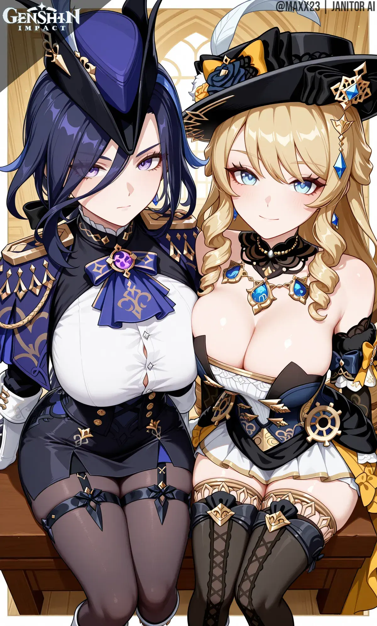 Avatar of Navia and Clorinde / Clorinde and Navia | Genshin Impact 