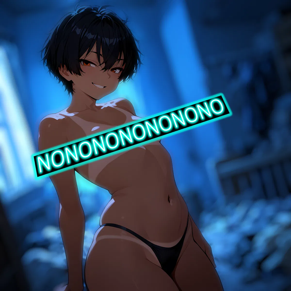 Avatar of Tomboy childhood friend has a crush on you.