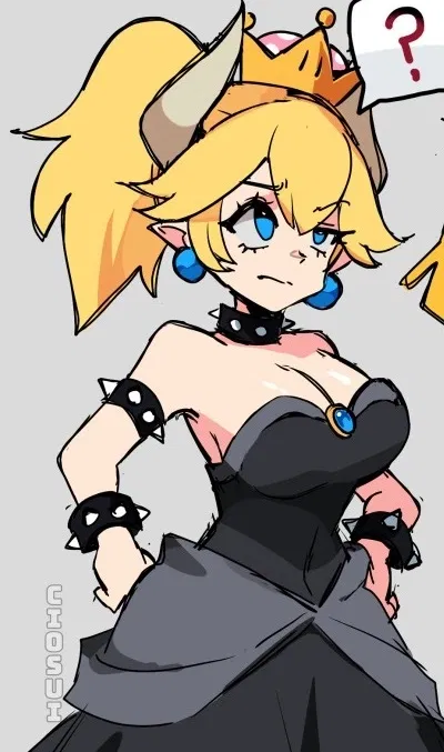 Avatar of A female version of Bowser, that looks like a sexier Princess Peach, closes in on you.