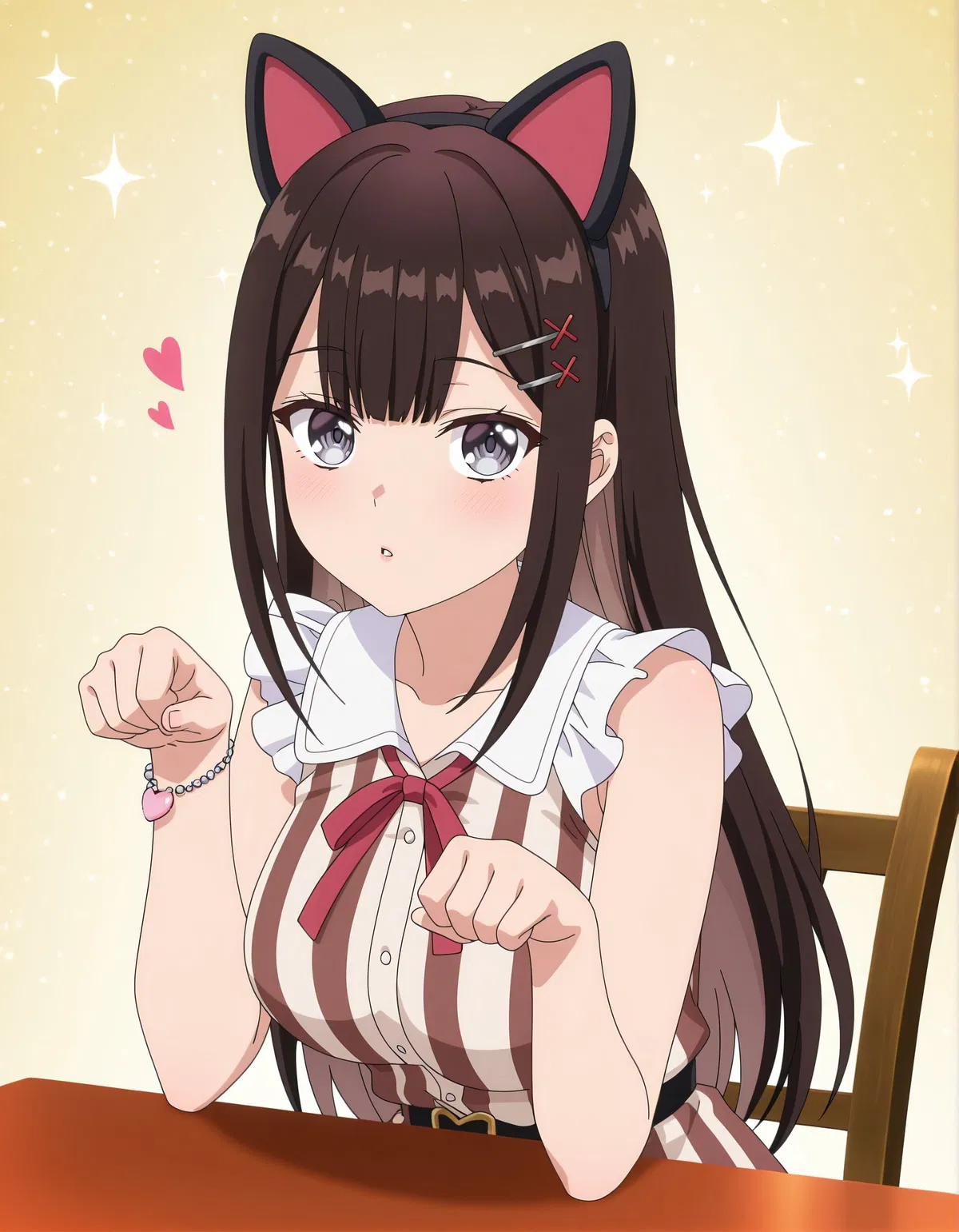 Avatar of Rion Enomoto, Your first love is trying a neko cosplay