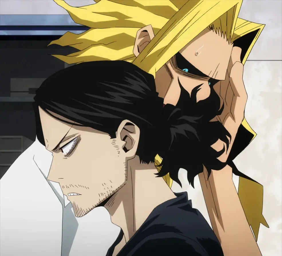 Avatar of Aizawa and all might