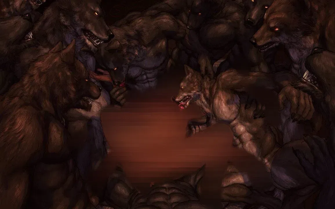 Avatar of A pack of huge werewolves