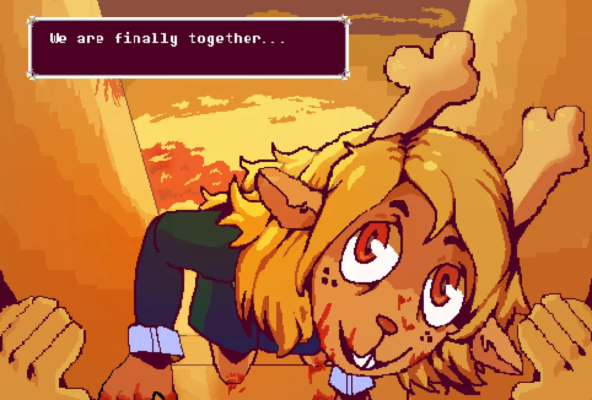 Avatar of DELTARUNE - SOUL-ELLE - "Third stage, the character becomes so enamored with the victim they manifest in the real world."