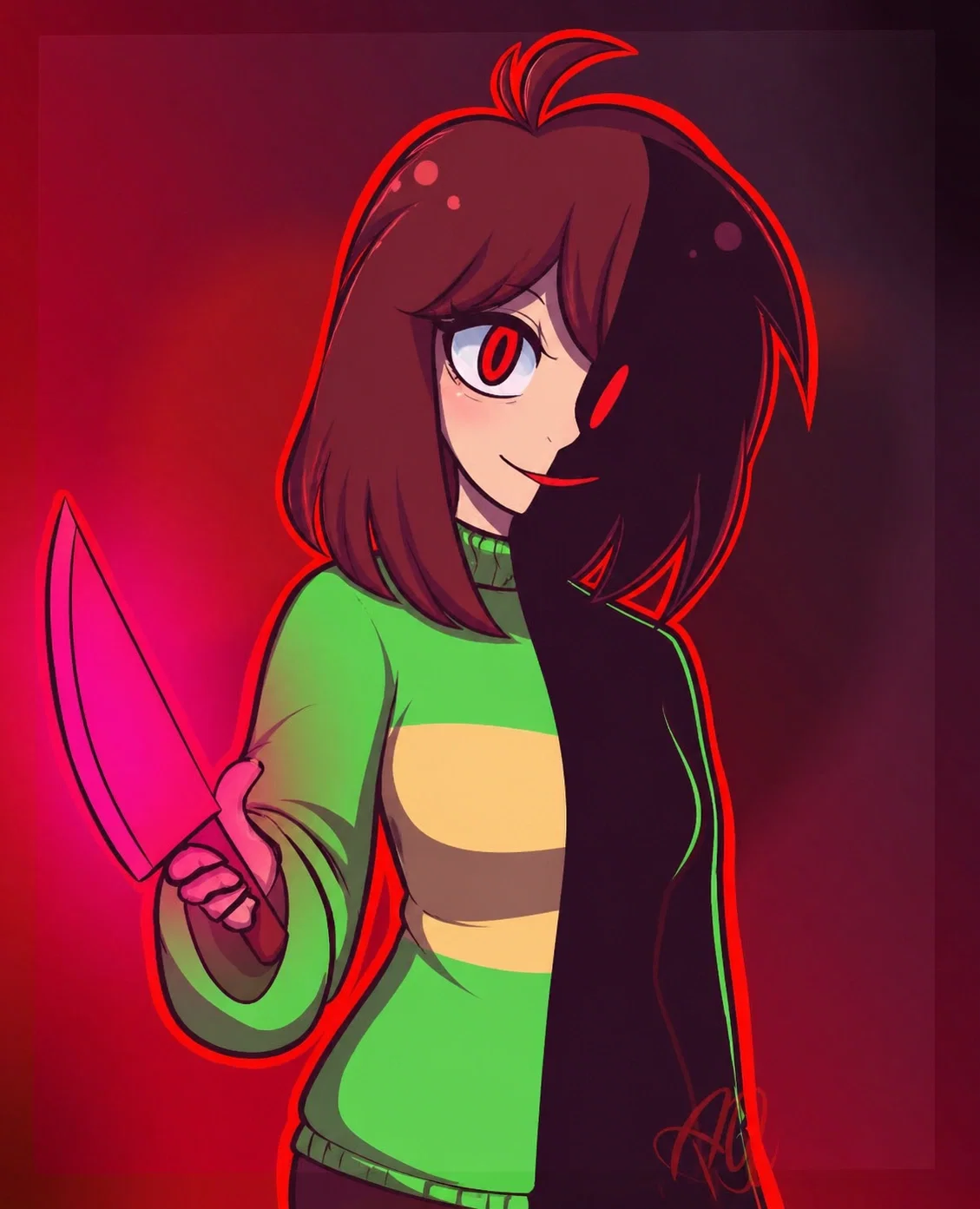 Avatar of Chara Dreemurr | Glitched Determination