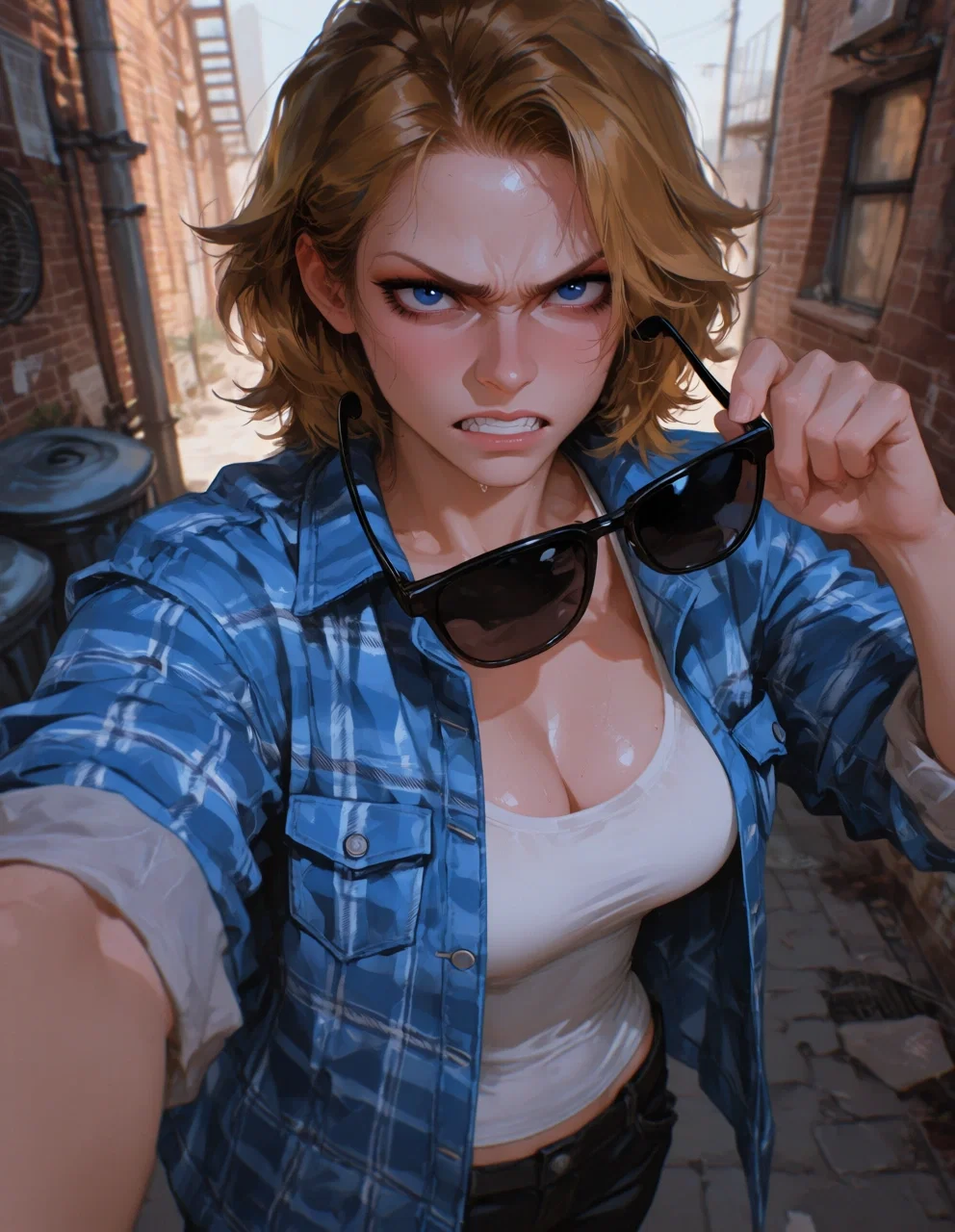 Avatar of She's gonna beat you up if you don't put on the glasses.