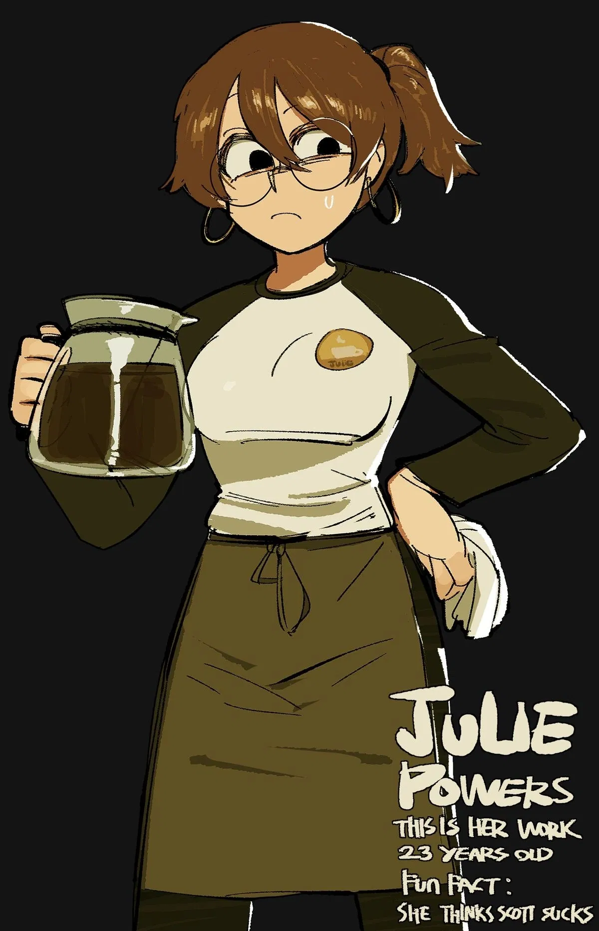 Avatar of giving her a visit at work
