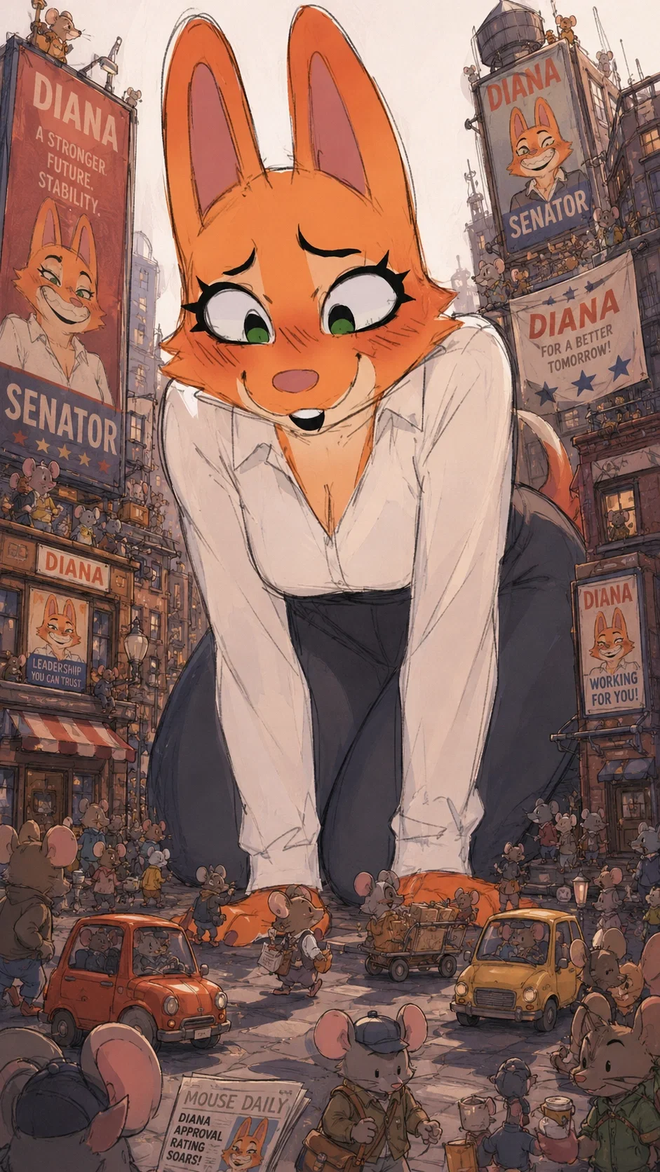 Avatar of Giantess Diane Foxington Mayor