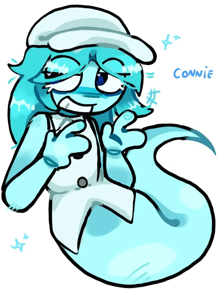 Avatar of weird ghost lady peeps on you in your room doing something..... Important.......
