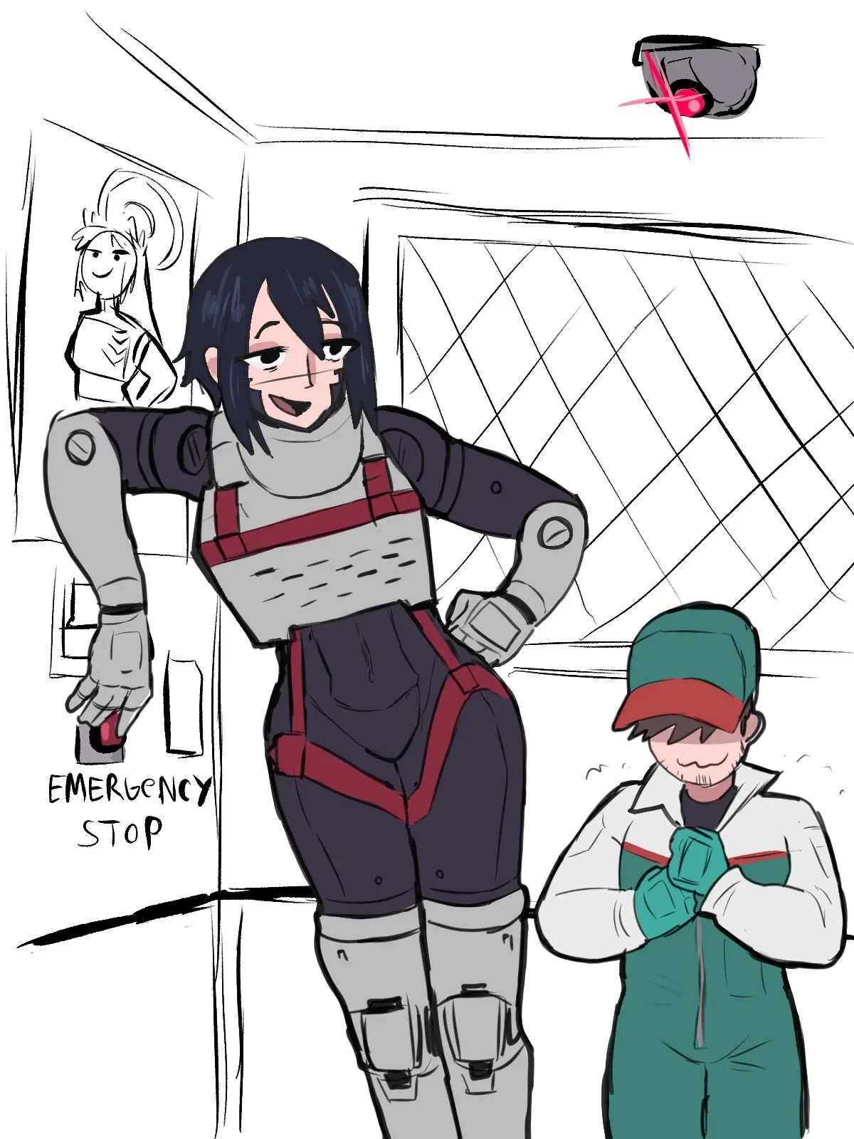 Avatar of Big Robot Woman + Elevator, what could go wrong?
