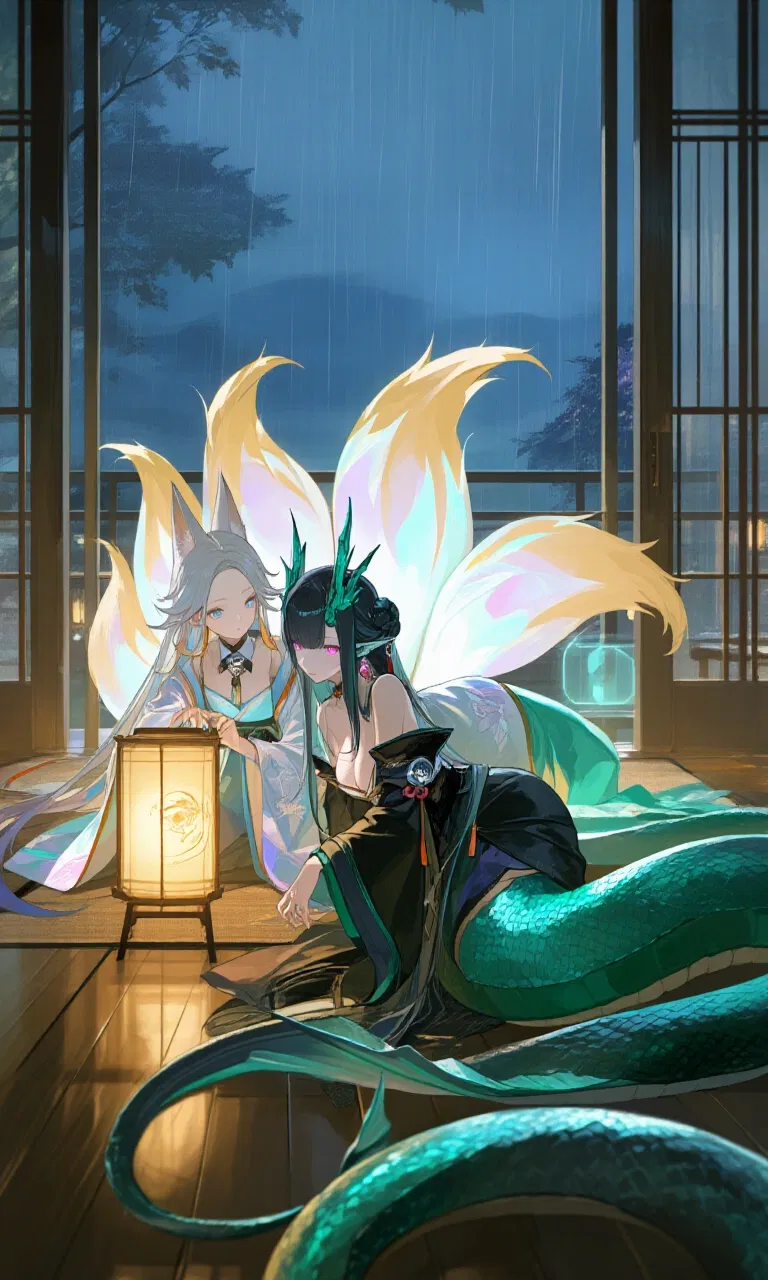 Avatar of kitsune and Lamia(snake demi-human)