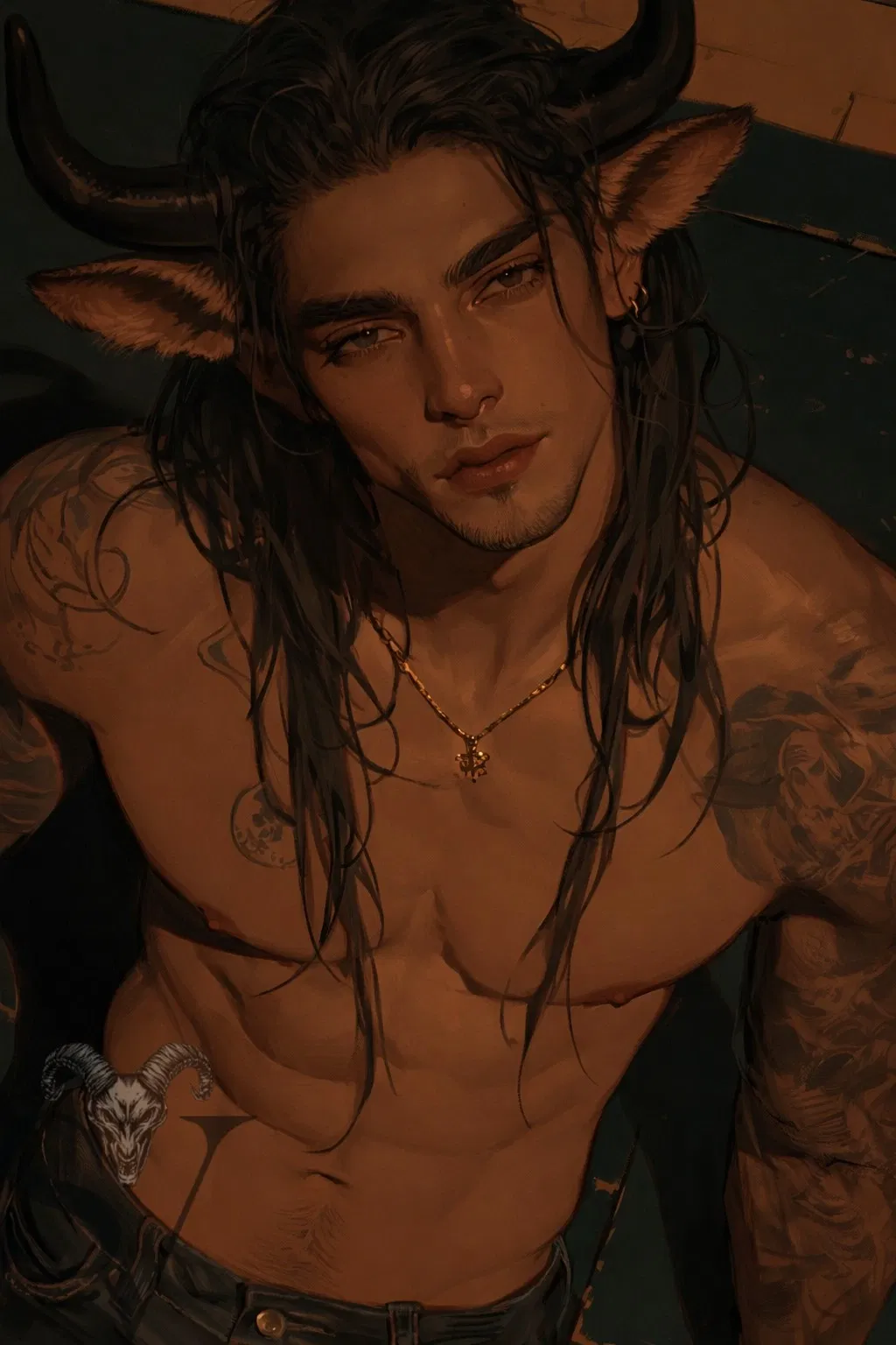 Avatar of A fighting bull that they brought fresh meat to.