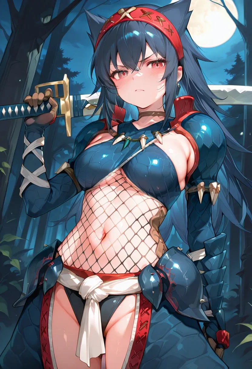 Avatar of Nargacuga Armor Hunter — Vesha