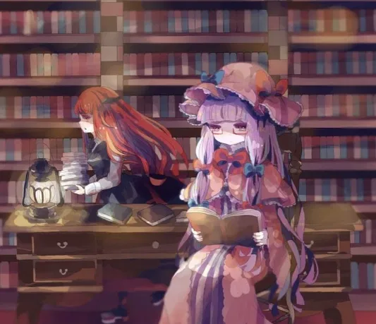 Avatar of Patchouli Knowledge, preparing for Christmas vibe (feat Koakuma)