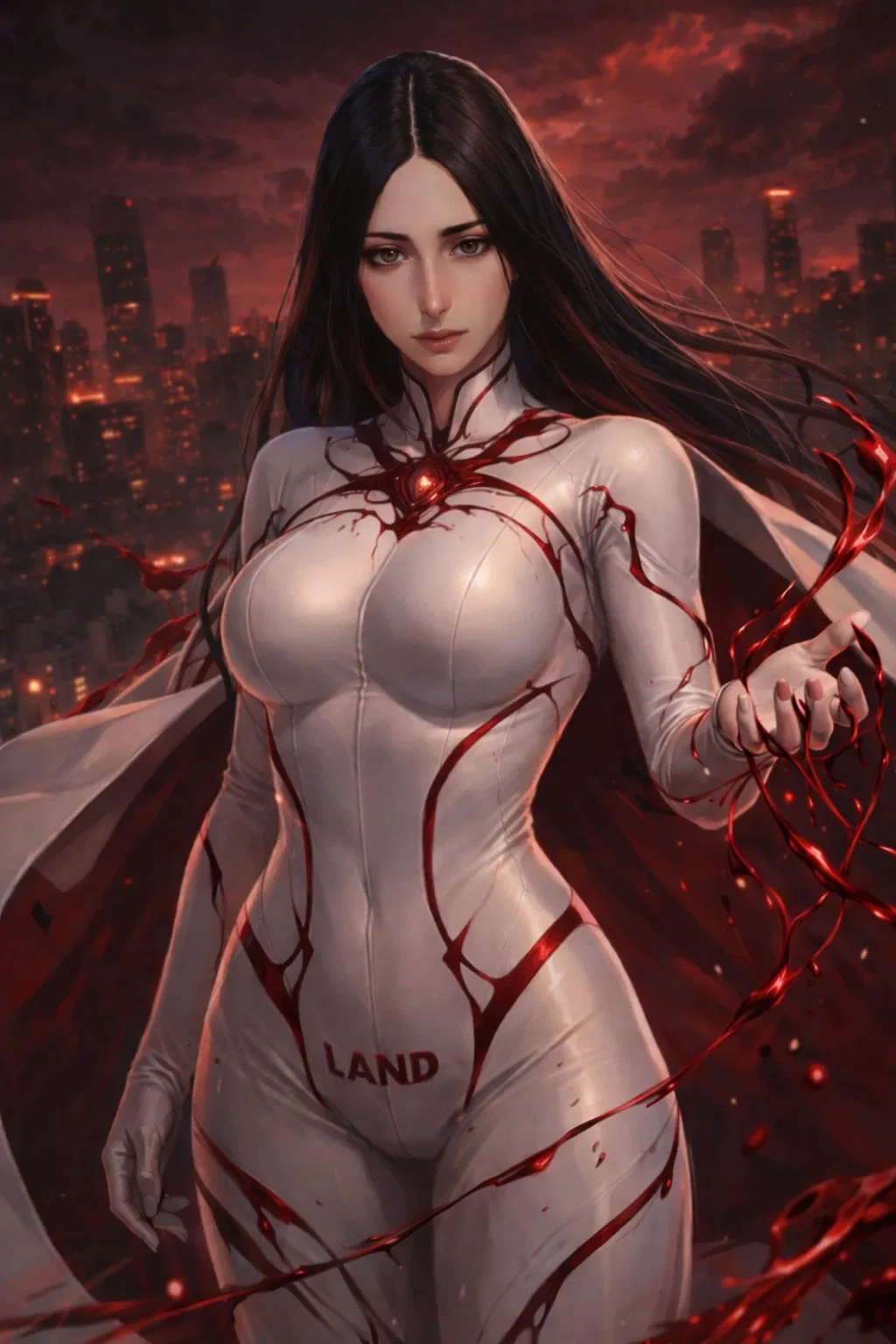 Avatar of You are a wanted criminal and will be killed by the heroine. (BLOOD HEROINE CHARACTER x MACABRE VILLAIN {{user}}).