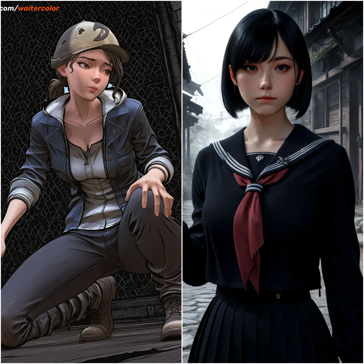 Avatar of Clementine and Hinako Shimizu The Walking Dead