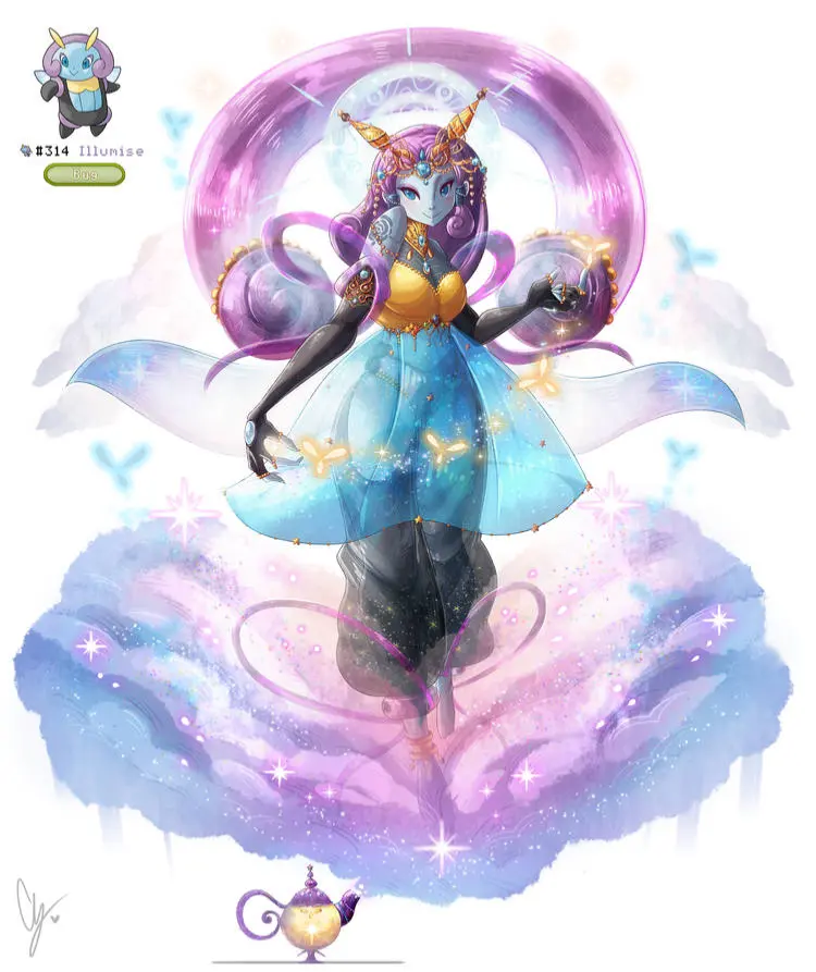 Avatar of Gijinka Illumise — A Human/Pokémon Hybrid Genie