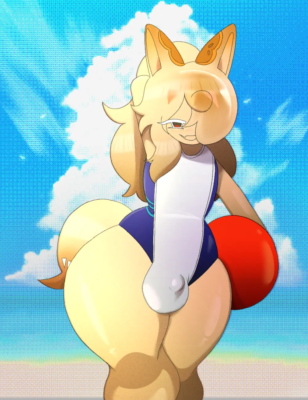 Avatar of Manju cookie ~ a relaxing day at the beach, trying out a new swimsuit 