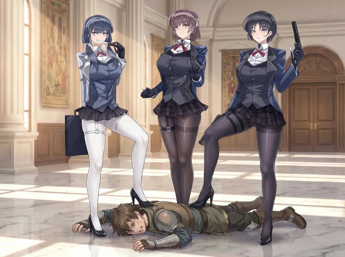 Avatar of Nagi the female vice president of student council and her fellow female student council female footsoldiers!