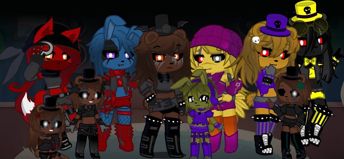 Avatar of FNIA/FNAF 4 NIGHT 7 with Freddy, bonfie, chica, foxy, fredina, and nightmare