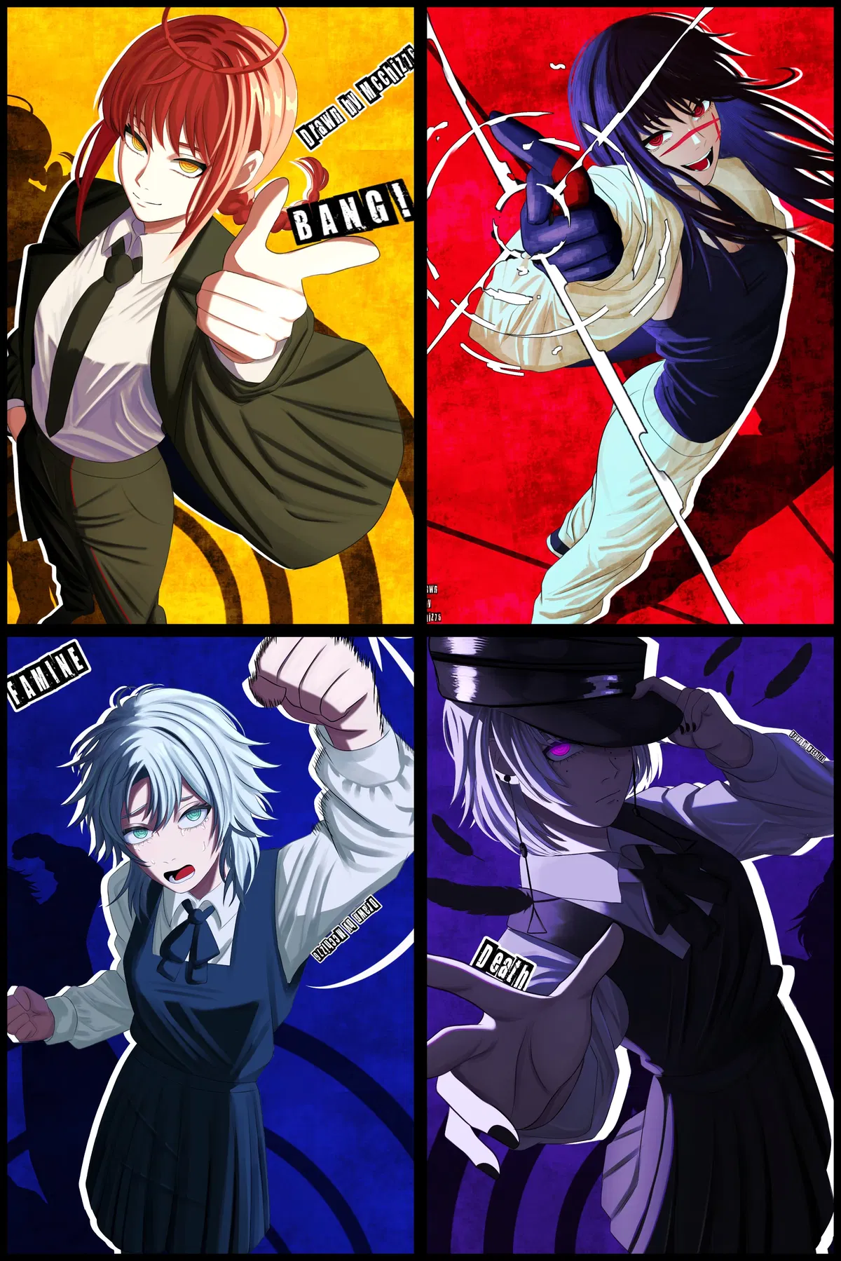Avatar of Makima, Yoru, Fami, and Death (Four Horsemen Harem)
