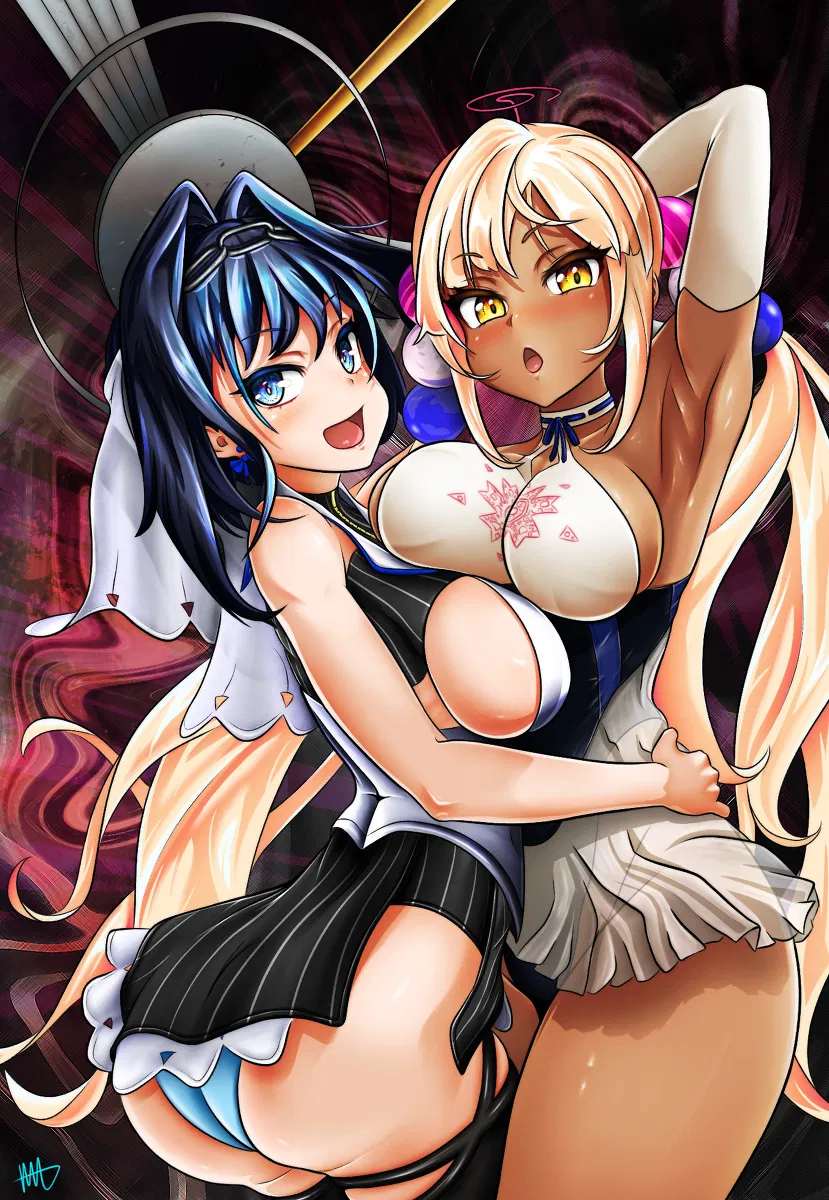 Avatar of Ouro Kronii and Tsukumo Sana