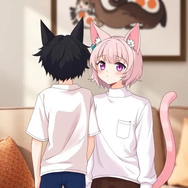 Avatar of  Catgirl and a bratty catboy as pets!!!!!!!!